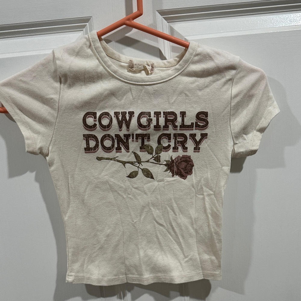 Altar'd State Cream 'Cowgirls Don't Cry' Tee